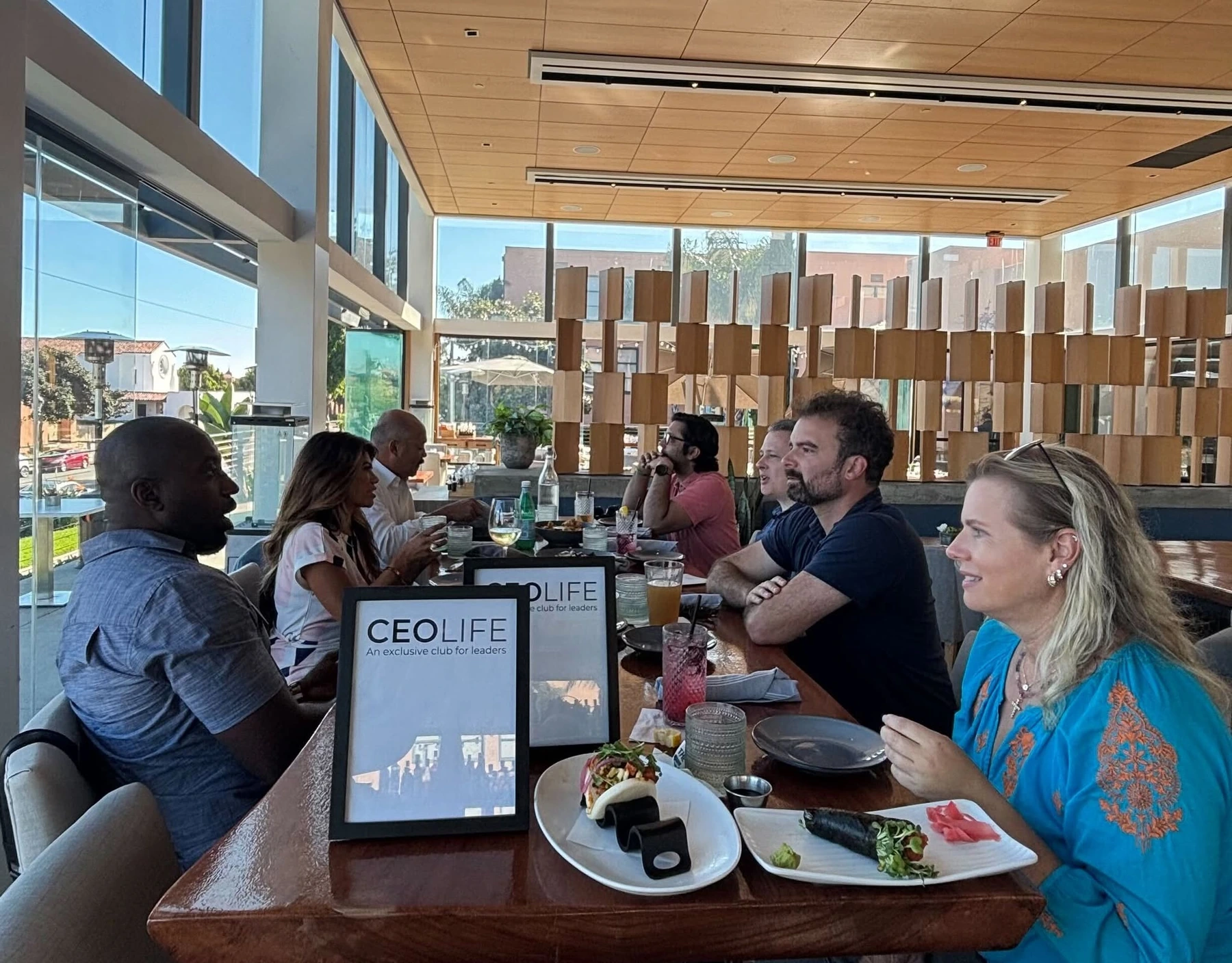 CEO Life members at a chapter table