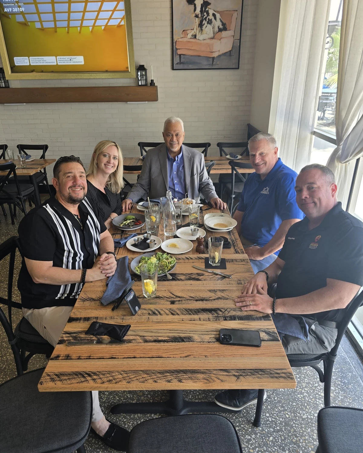 Members at an outdoor chapter lunch