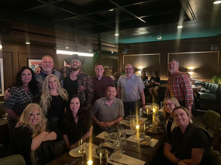 A large chapter dinner